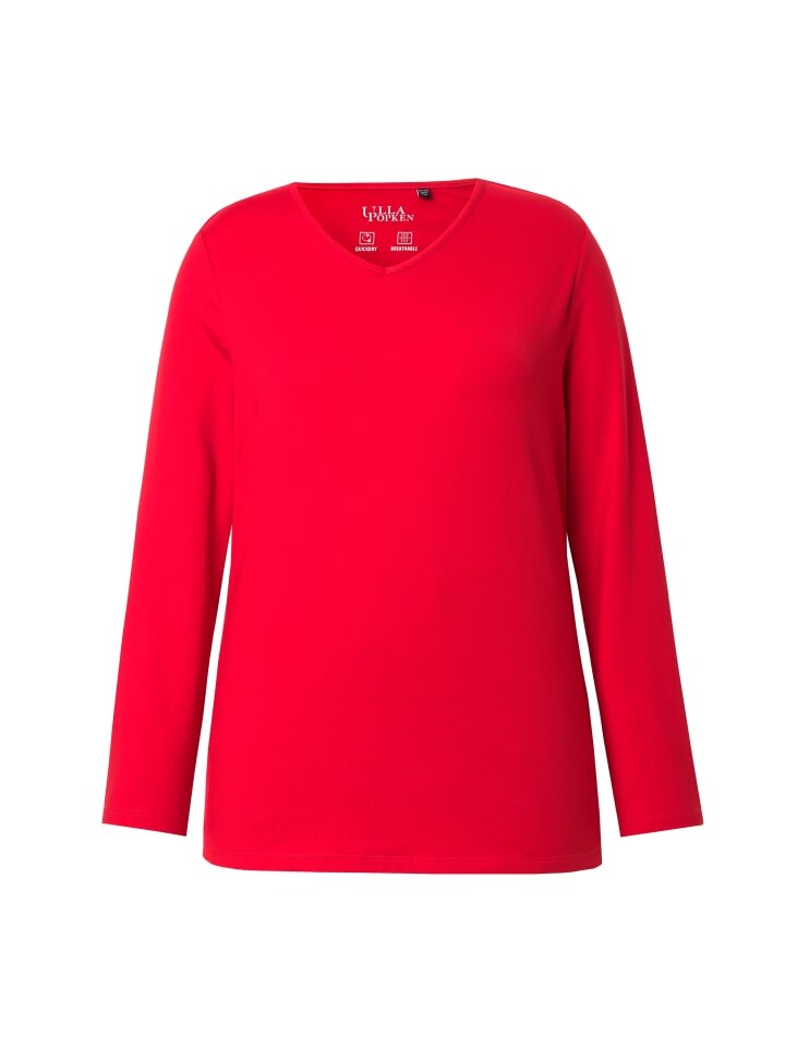 

Лонгслив Ulla Popken Longsleeve, цвет salsa