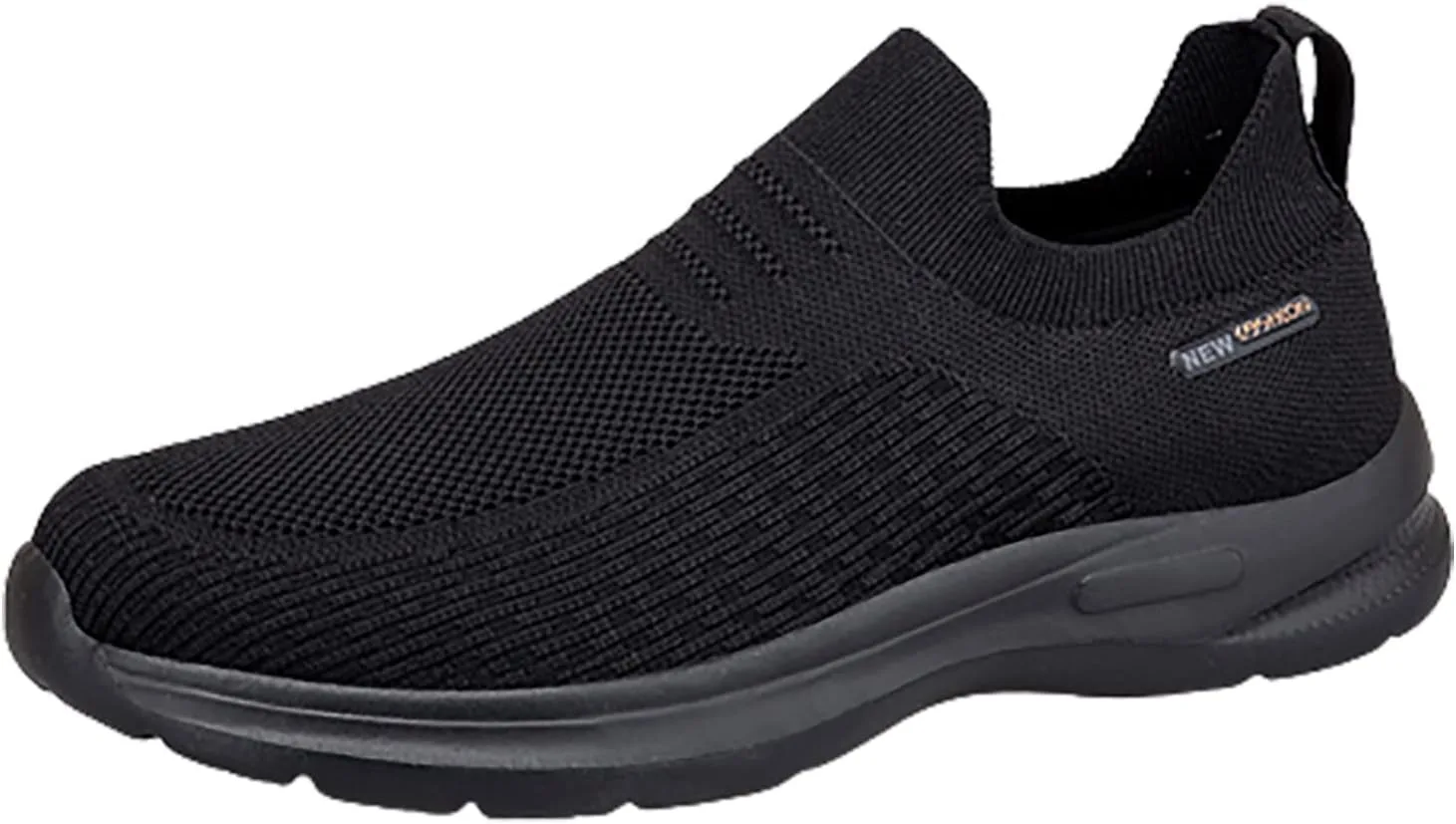 Мужские кроссовки для дома, широкие, легкие, элегантные, летние, для бега, для широкой стопы, дышащие, спортивные, спортивные Generisch, черный