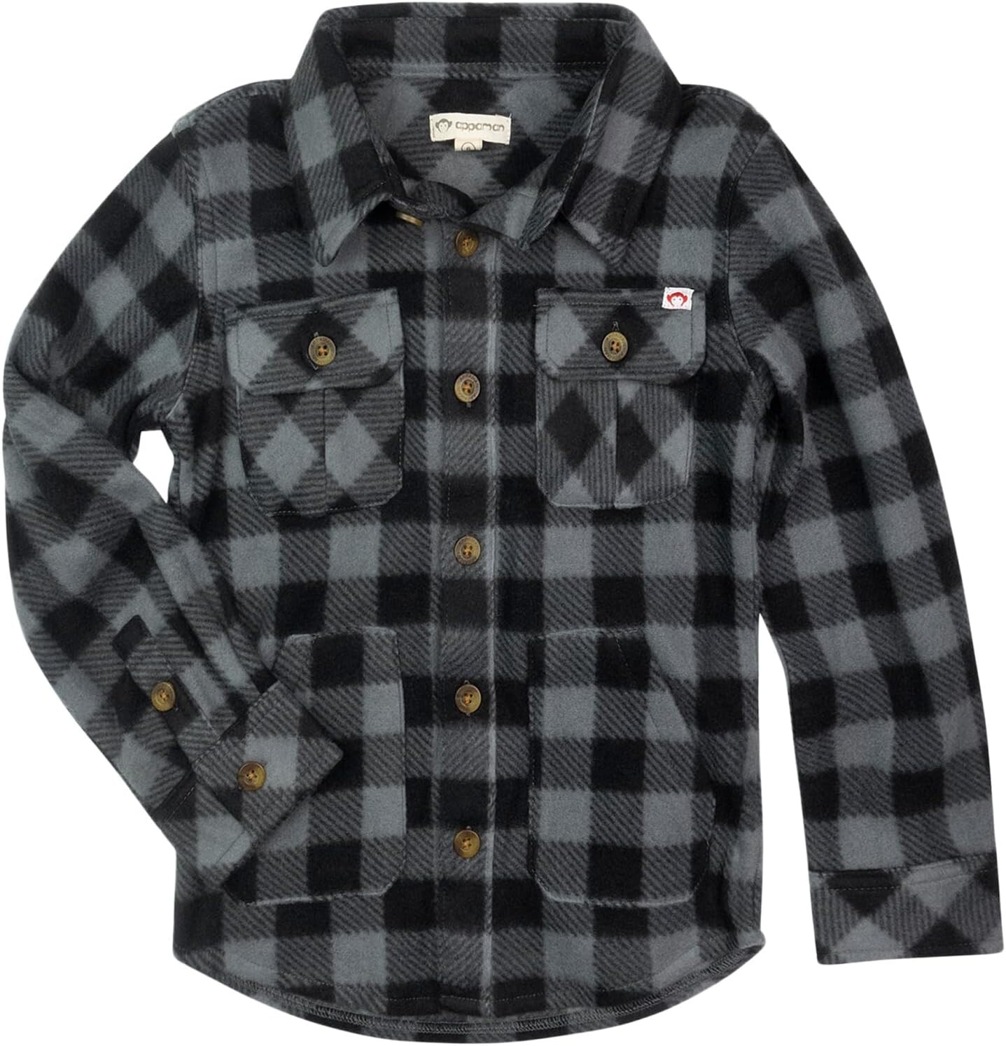 

Рубашка Appaman Softest Snow Fleece Shirt, цвет Grey/Black Check