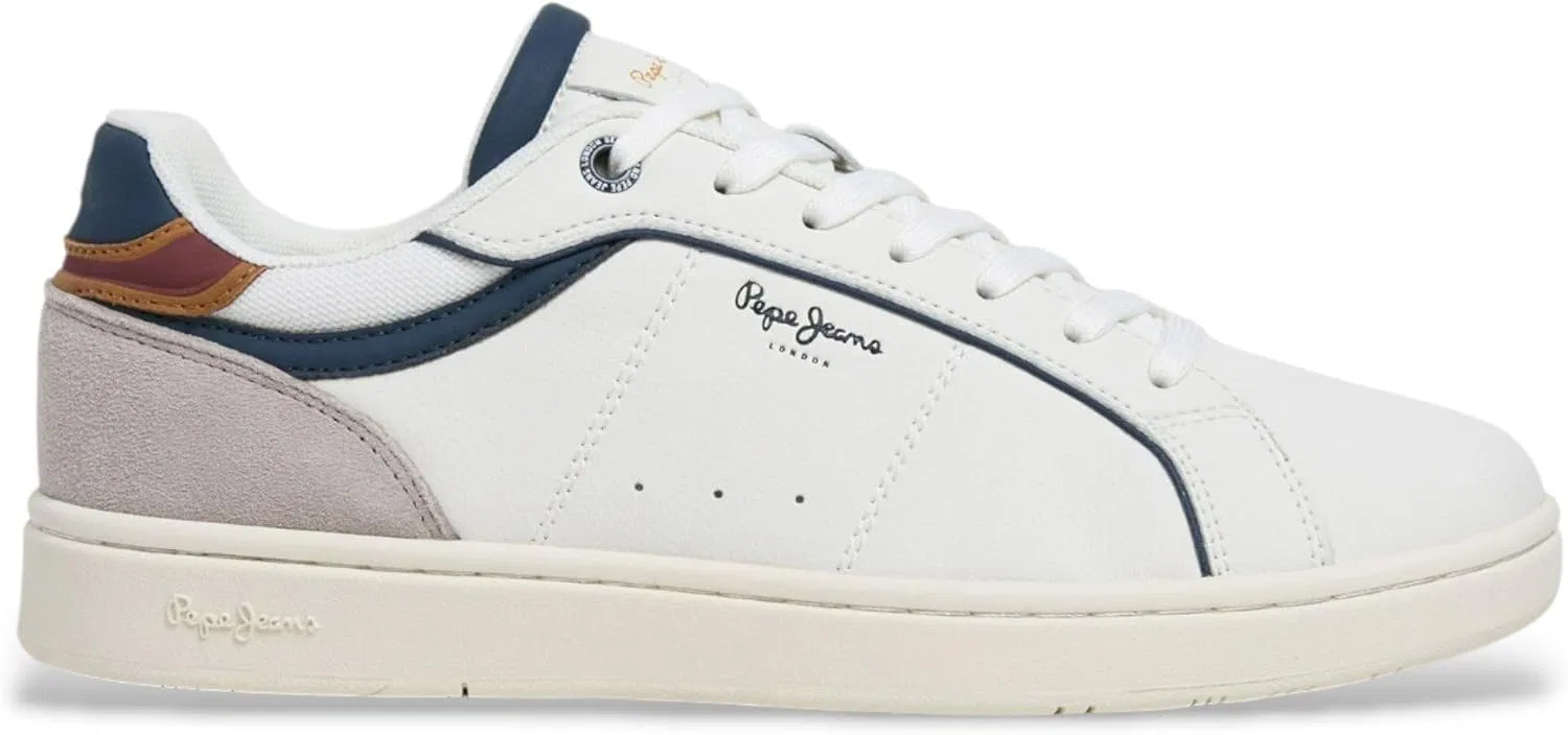 Кроссовки Пепе, обувь для занятий по лепке из глины Pepe Jeans, White