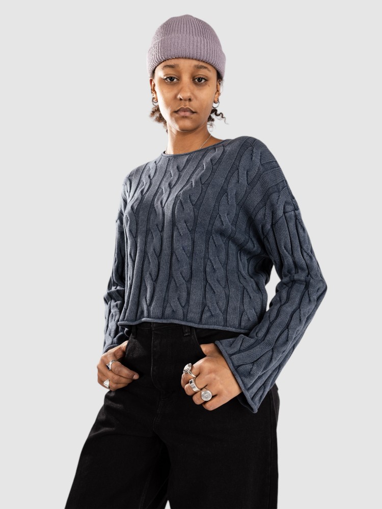 

Свитер Vans Mila Cable Knit Crop Strickpullover, parisian night