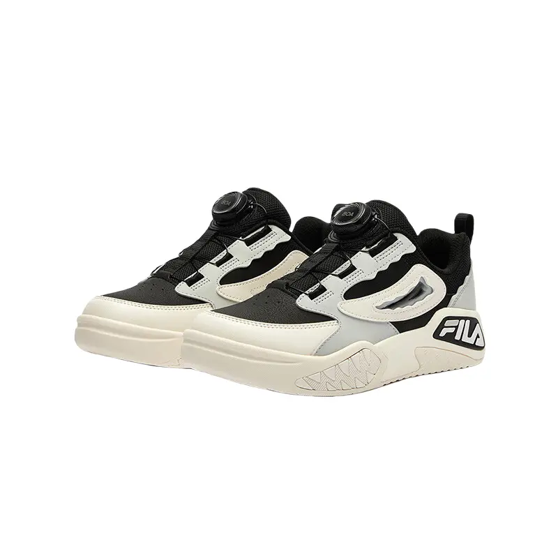 FILA KIDS BOA износостойкие низкие детские скейтбординг кроссовки black white kids' — фото 4