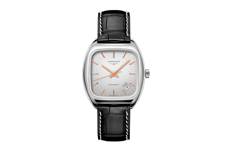 

LONGINES Часы Classic Vintage Mechanical Movement Women's Watch 36mm Silver Dial Stainless Steel Case Leather Strap, Silver Dial