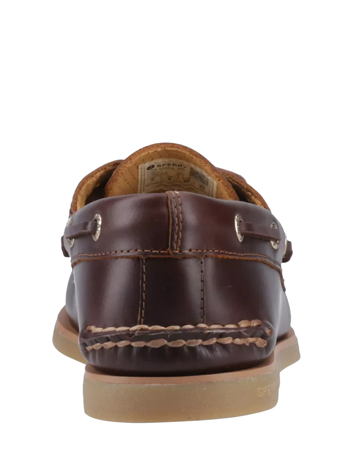 Оригинальные лодочные туфли Gold Cup с двумя люверсами Sperry, Brown — фото 4