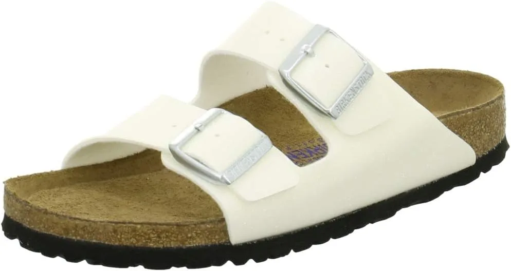 Birkenstock 51061 Взрослый Аризона, унисекс, сабо шлепки-лодочки Birko-Flor (обычные), белый