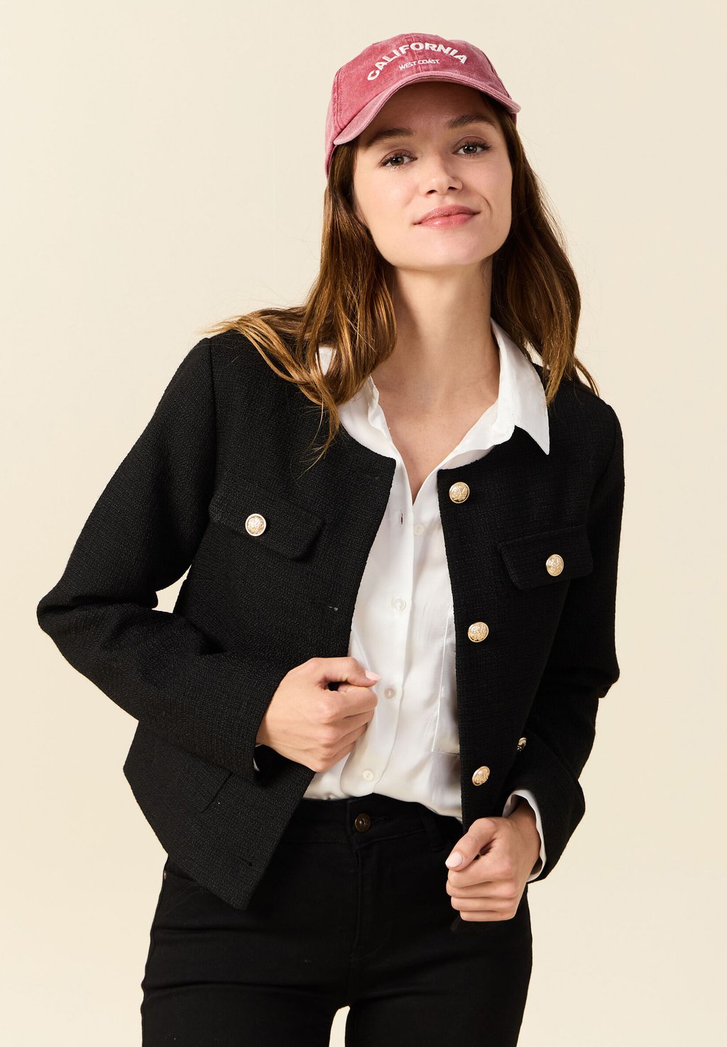 

Летняя куртка TWEED BOUTONNÉE BONOBO Jeans, черный