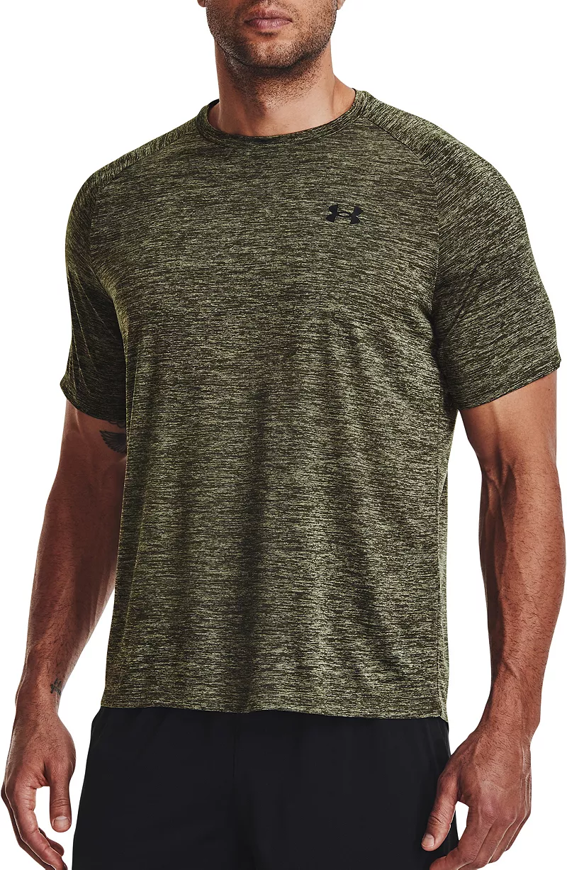 

Мужская футболка с коротким рукавом Under Armour Tech 2.0, цвет Marine Od Green/Black Heather