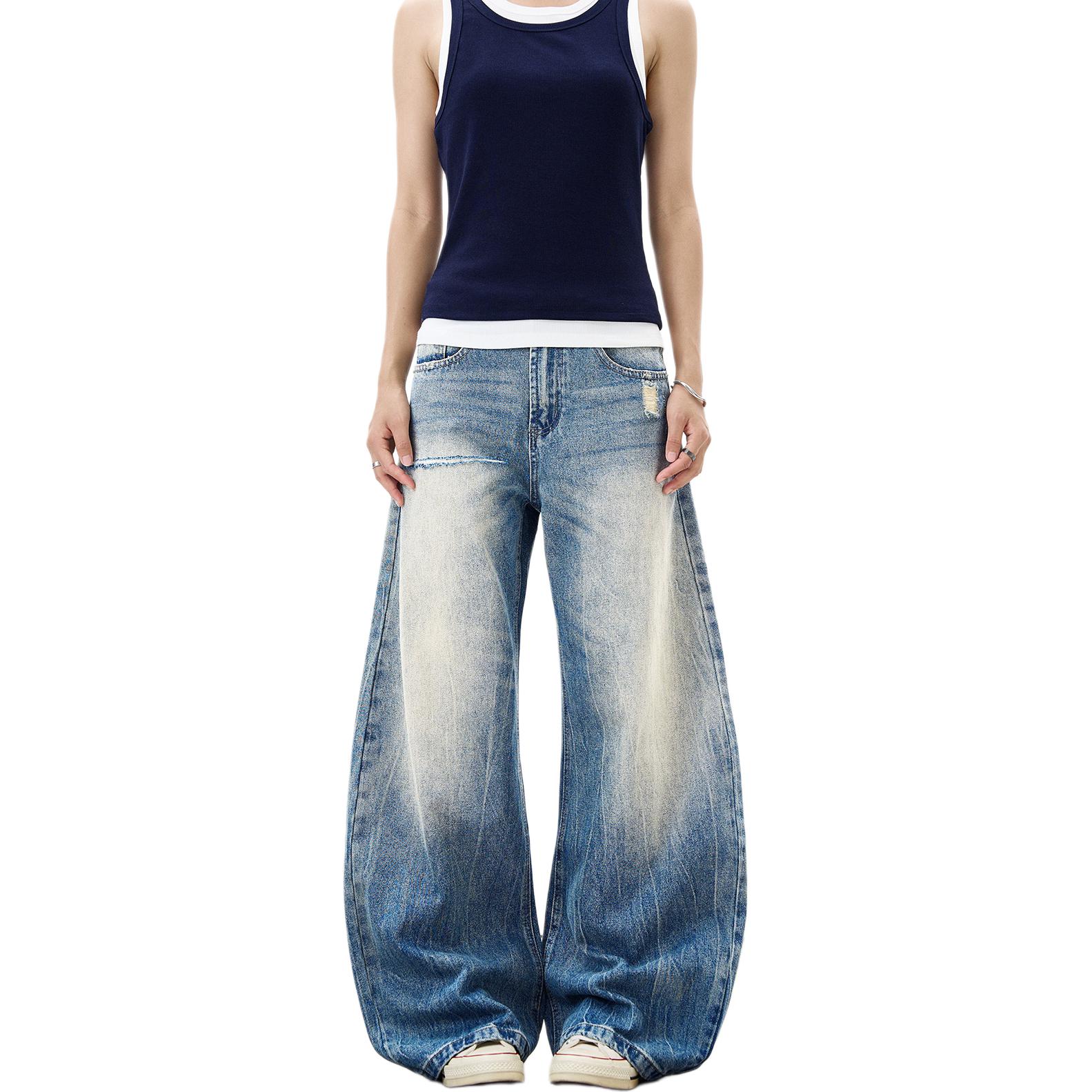 

NEVER RULE Джинсы Unisex Blue Moderate Straight Fit