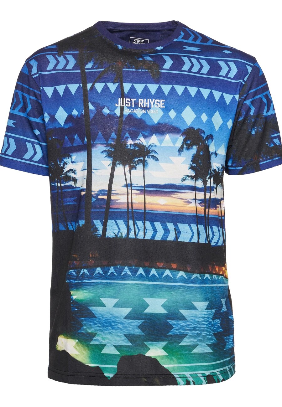 

Классическая футболка Just Rhyse Shirt Palm Coast, цвет ultramarine blue/light blue