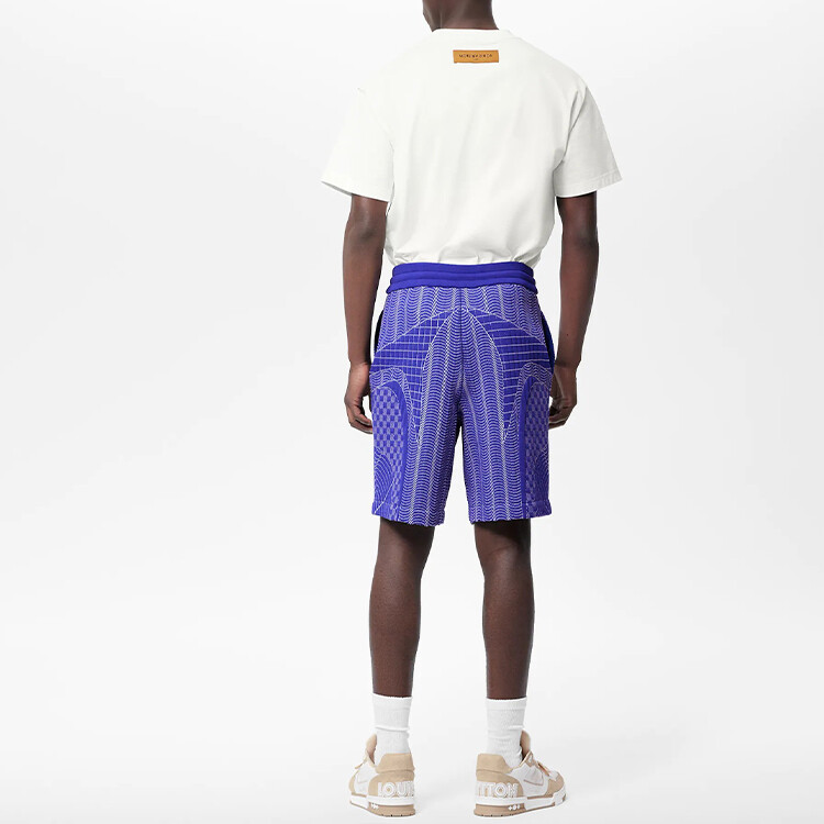 Новые квартальные продукты LV Casual Shorts Men Purple Louis Vuitton, фиолетовый — фото 3