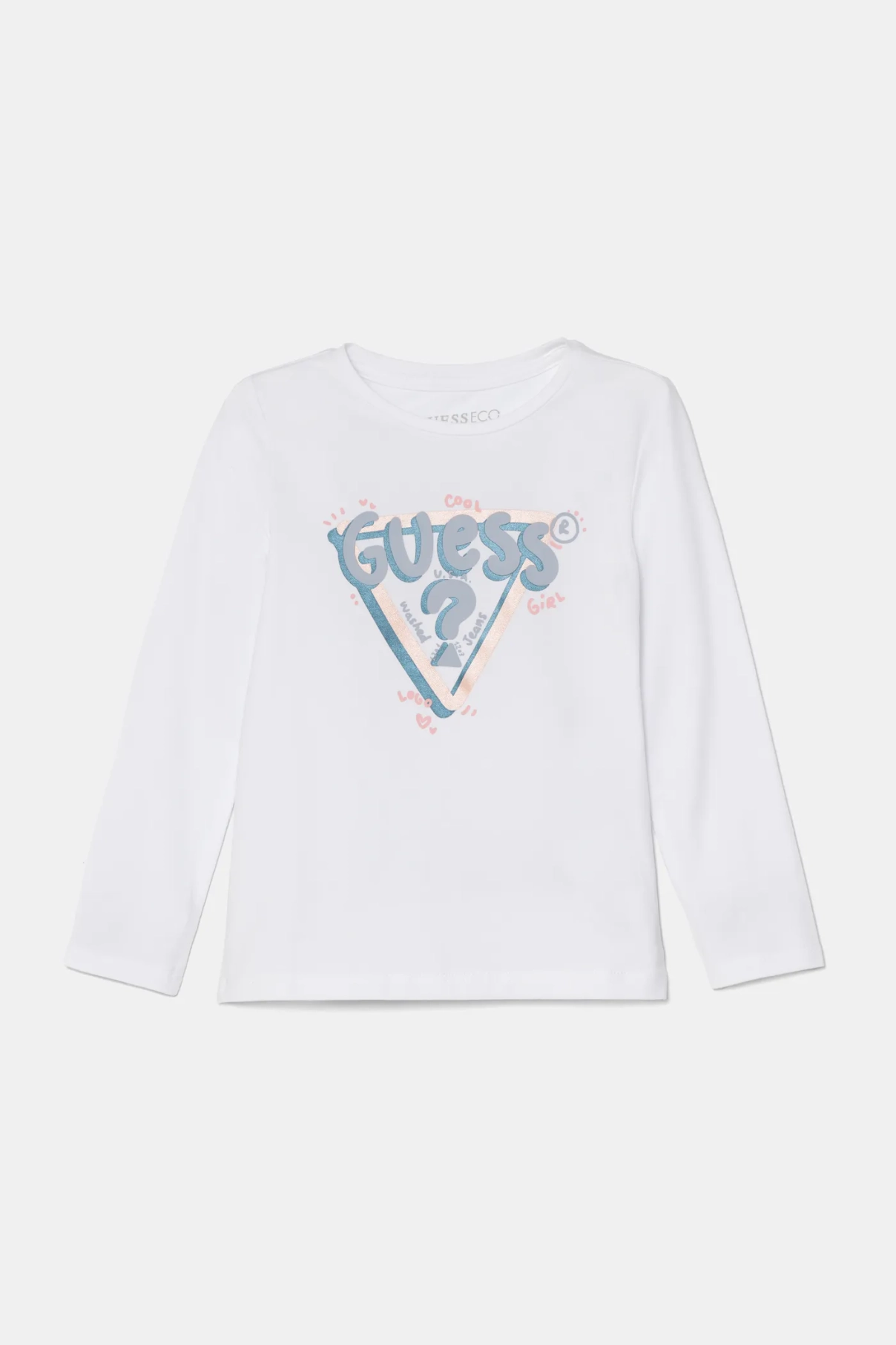 

Детская футболка с длинными рукавами Guess, белый