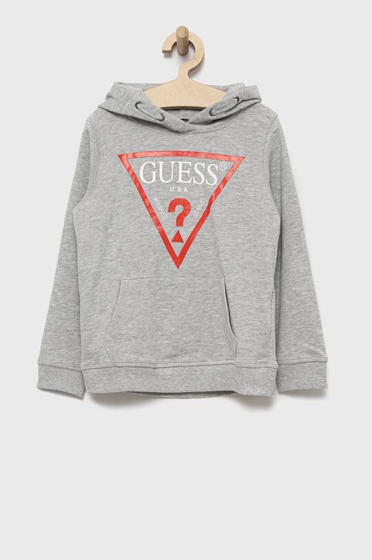 

Детская хлопковая толстовка Guess, серый