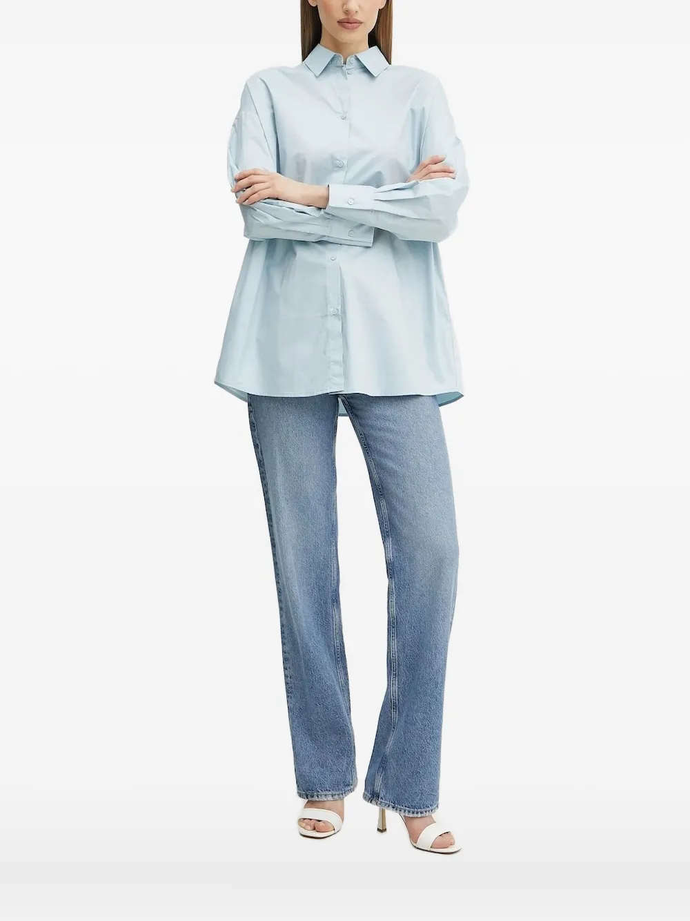 

Рубашка с логотипом Armani Exchange, синий