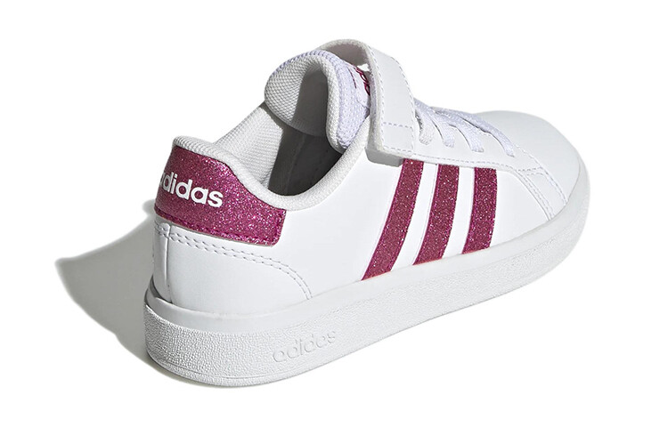 GRAND COURT Kids Скейтбординг Кроссовки Детские низкие белые/розово-красные Adidas Neo — фото 4