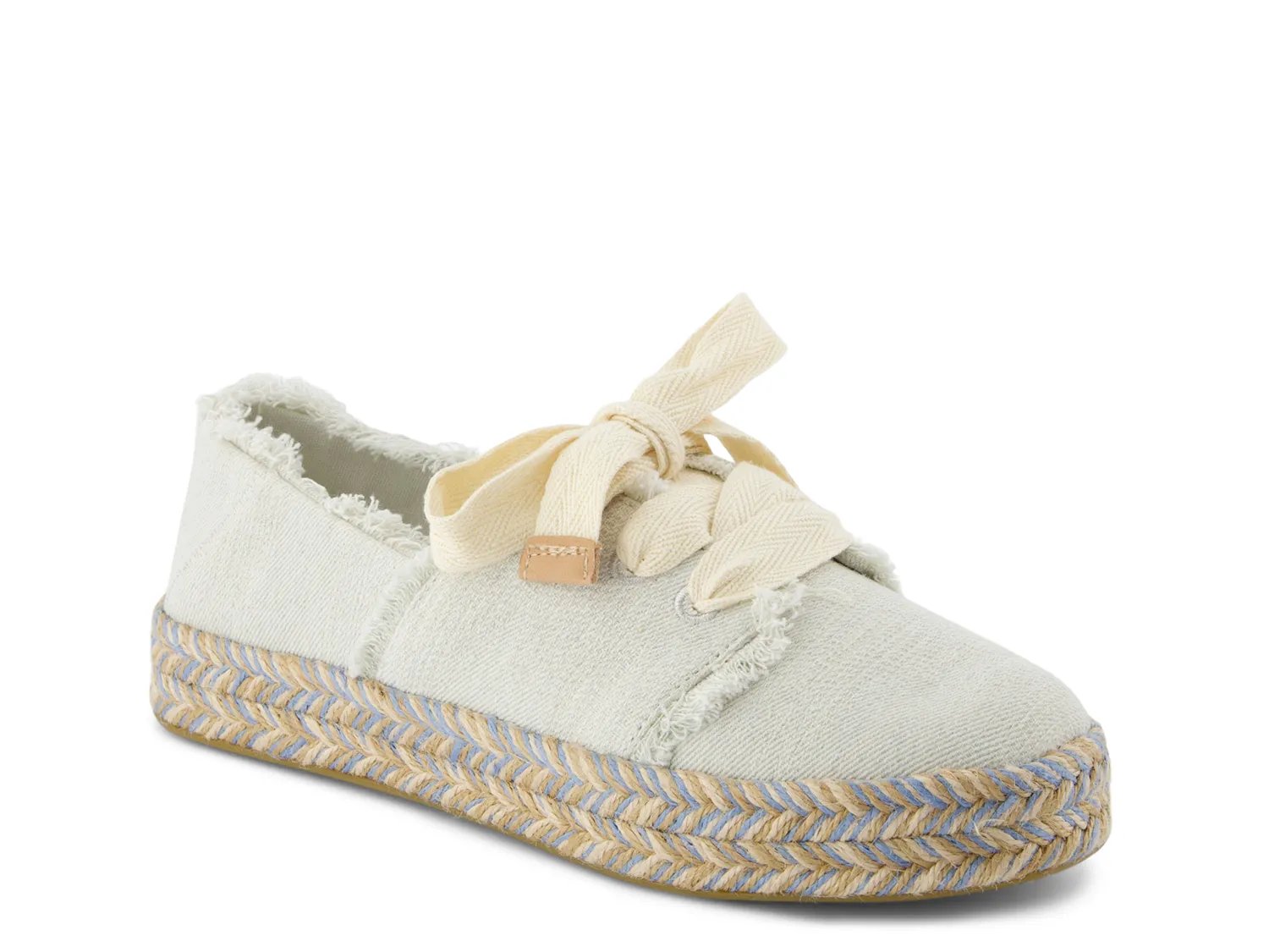 Кроссовки TOMS Carolina Lace Up Platform Espadrille Sneaker - Women's, Light Denim Blue