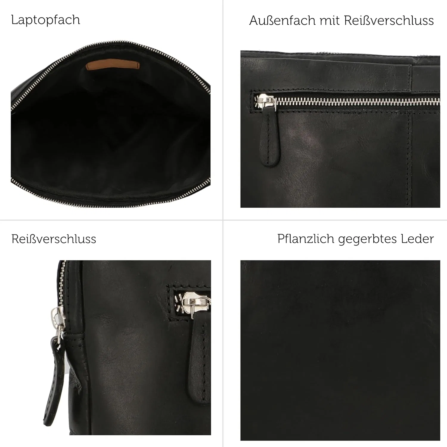Кожаный маникюрный футляр Gusti Leder Alizee, черный Gusti Leder — фото 4