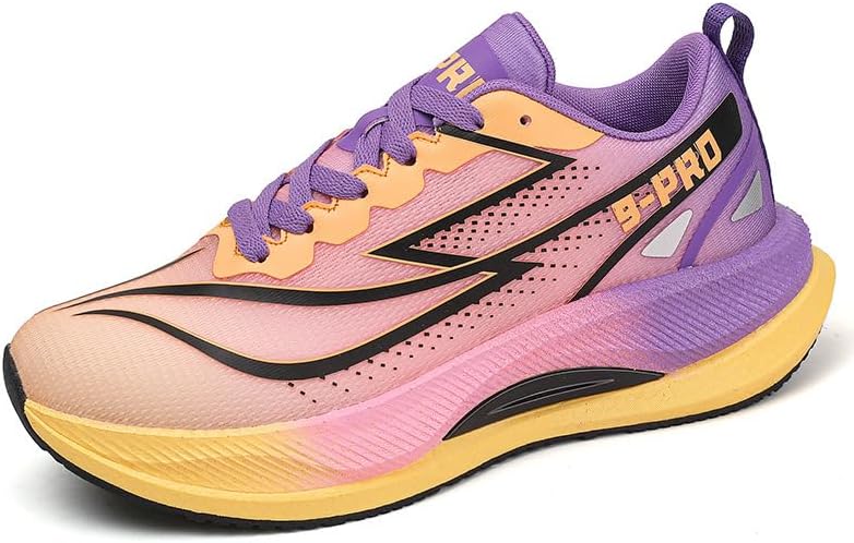 

Мужские беговые кроссовки с широким носком, дышащие сетчатые кроссовки с поддержкой свода стопы, противоскользящие для ходьбы, тенниса и тренировок в зале Generic, фиолетовый