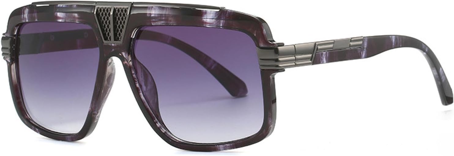 

Модные солнцезащитные очки для мужчин, винтажные, женские, с плоской верхней частью, роскошные, трендовые, с защитой от УФ-излучения UV400, очки для путешествий TKKTLLT, C4