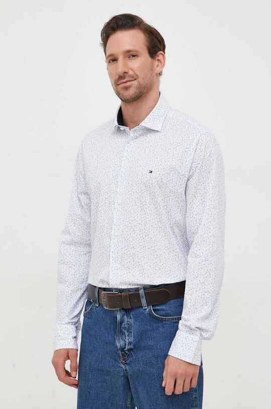 

Хлопковая рубашка Tommy Hilfiger, синий