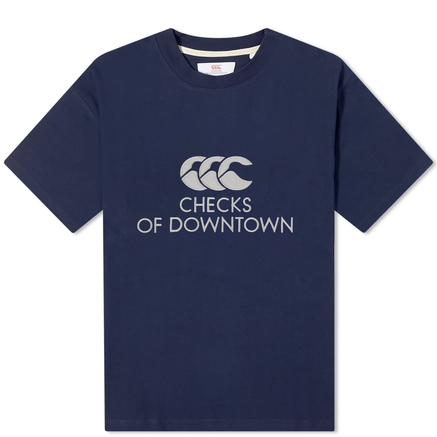 

Футболка Checks Downtown X Canterbury Logo, темно-синий