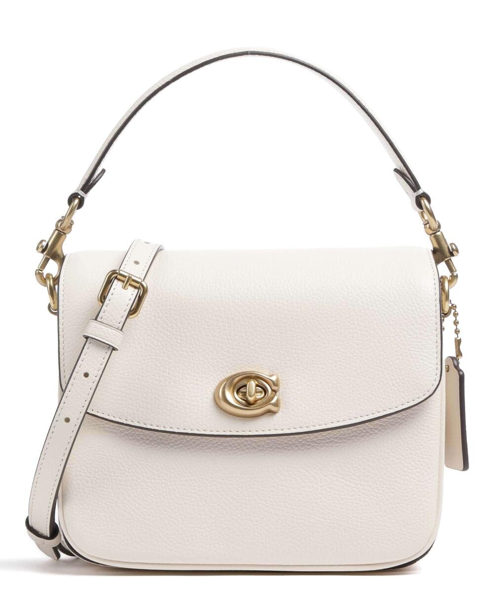 

Сумка через плечо Cassie 19 из зерненой коровьей кожи Coach, белый