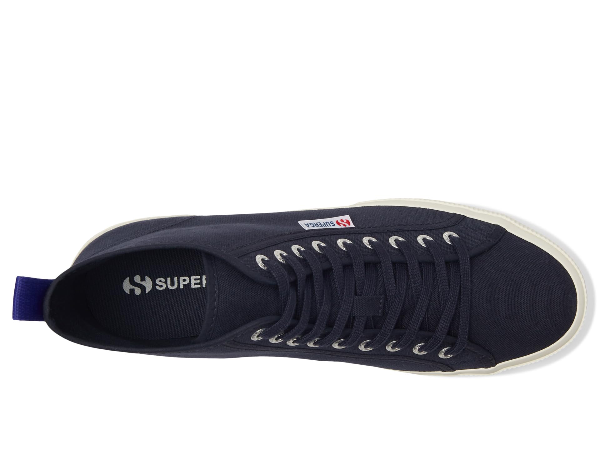 Кроссовки Superga 2750 Mid Cotton, Navy/Blue Spectrum/Favorio — фото 2