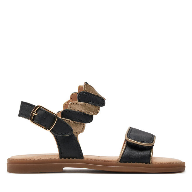 

Сандалии Geox J Sandal Karly Girl J4535G 054AJ C0531 M Black/Platinum, черный