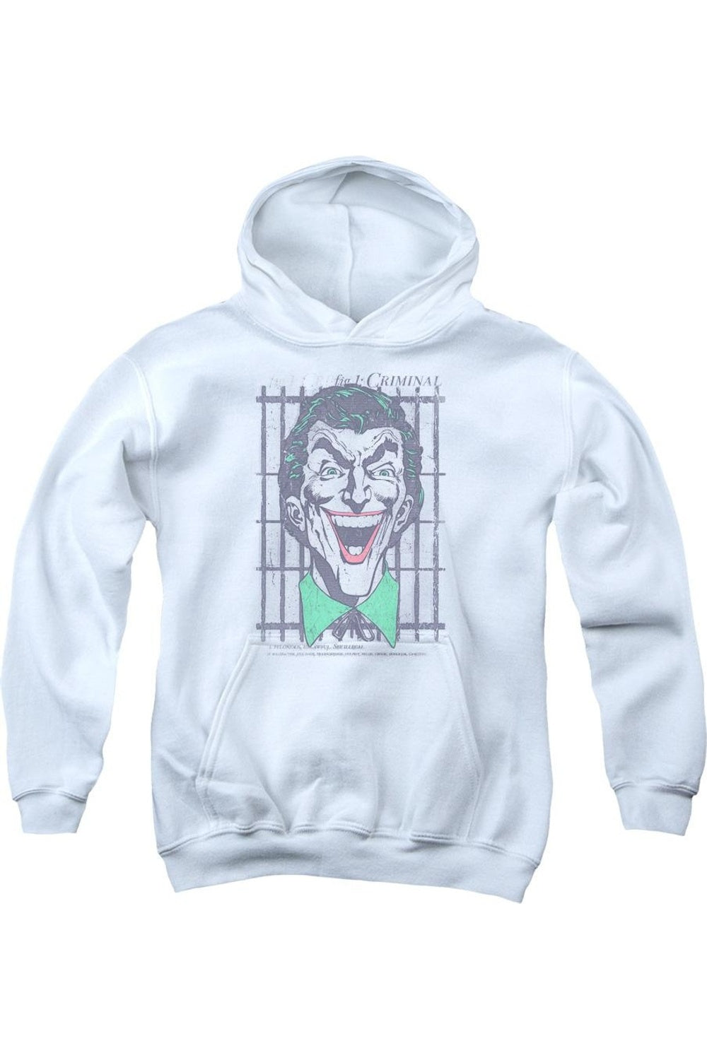 

Толстовка с капюшоном DC Comics Criminal Youth Gildan, белый