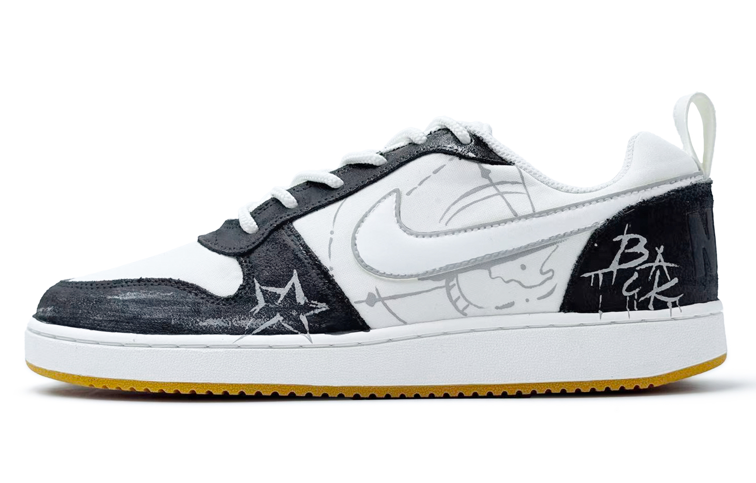 

Nike Court Borough SSS Manufacturing, Street Demon устойчивые к истиранию низкие кроссовки для скейтбординга мужские black white