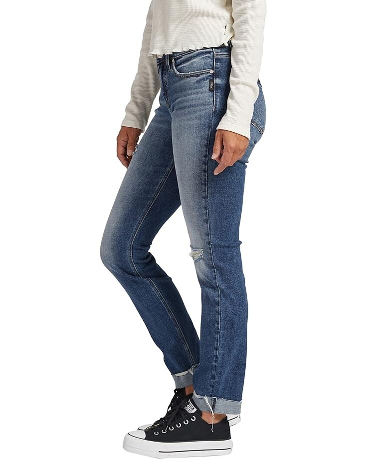 

Джинсы Silver Jeans Co. Suki Mid-Rise Slim Straight Leg Jeans L93455ECF311, индиго