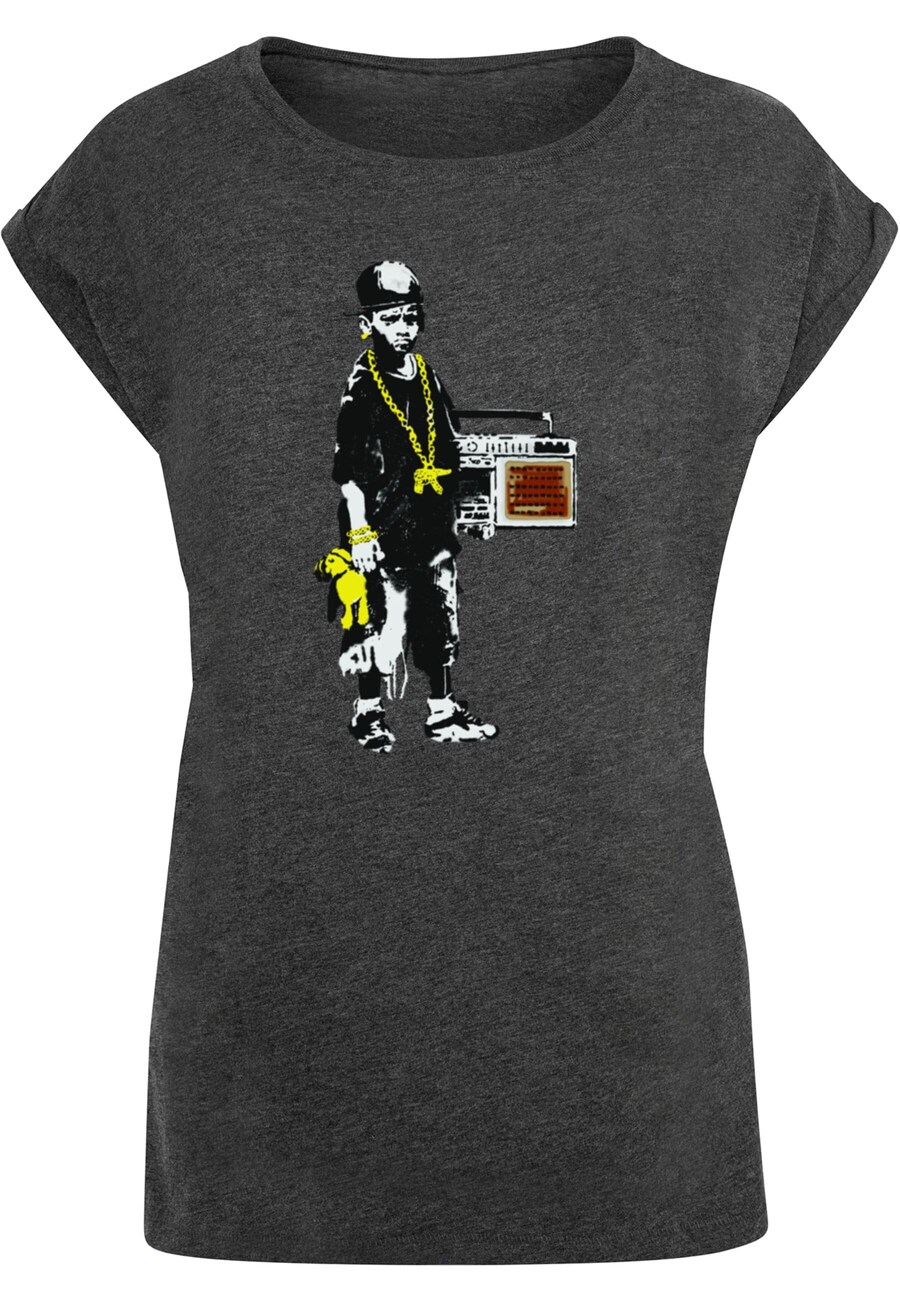 

Рубашка Merchcode Brandalised - Boy With Teddy, серый