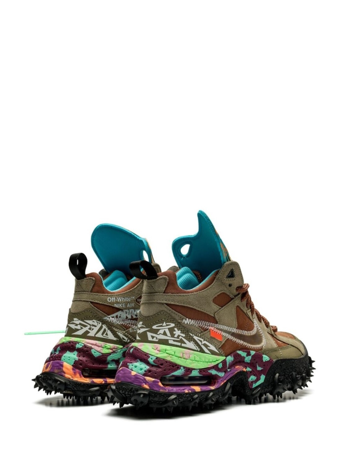 Nike X Off-White кроссовки Air Terra Forma Archaeo Brown, коричневый — фото 4