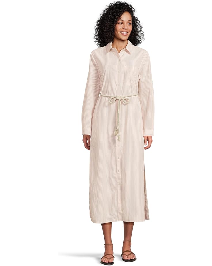 

Платье Lilla P Striped Maxi Shirt Dress, цвет Flax Stripe