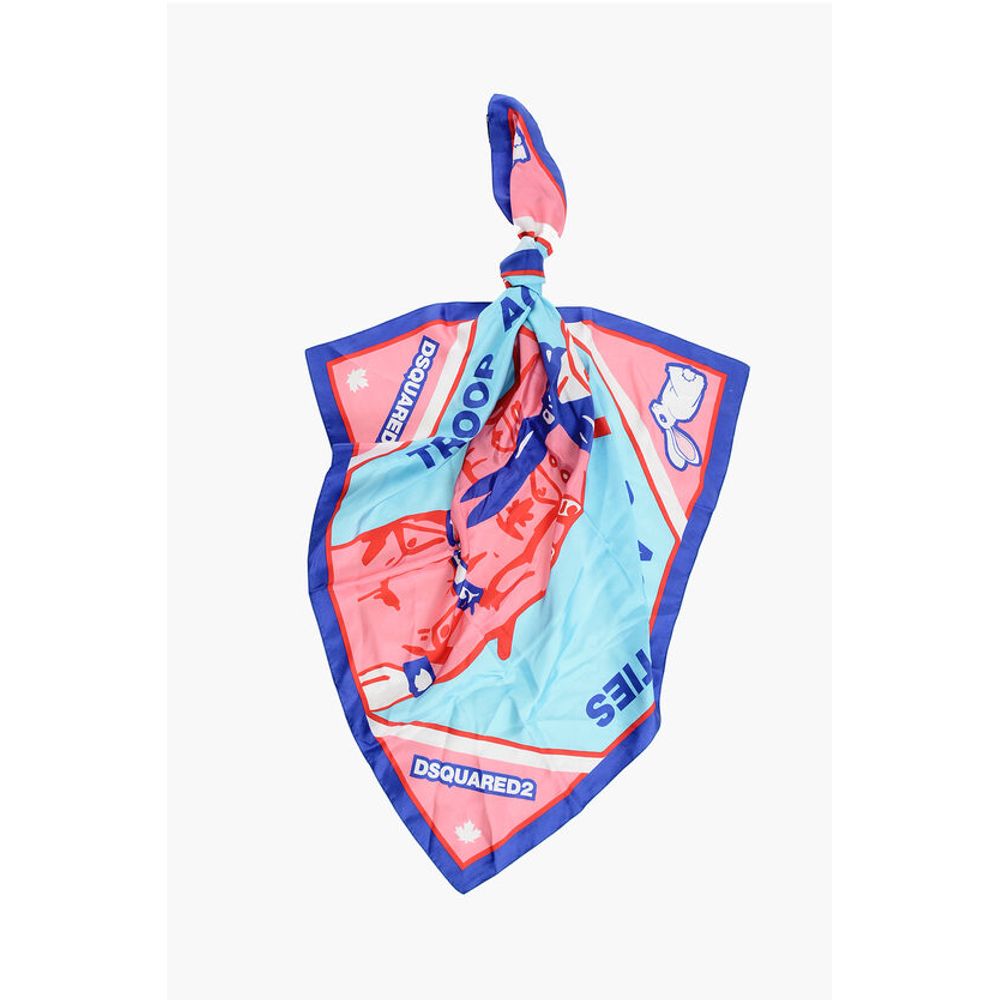 

Шелковый платок FINGER SCOUT с принтом Dsquared2, Bicolor