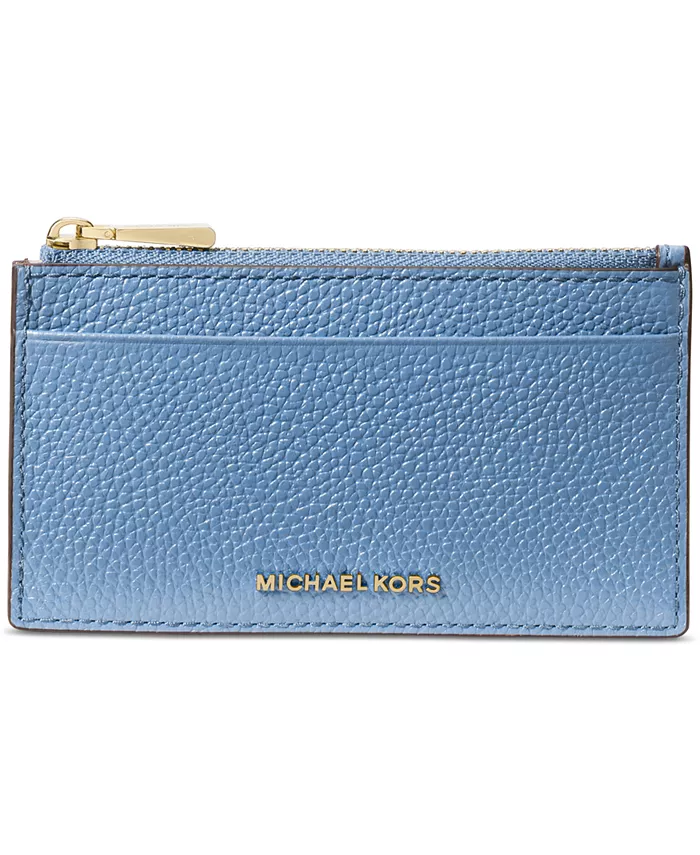 

Чехол для карты-ключ Jet Set из кожи на молнии Michael Kors, синий