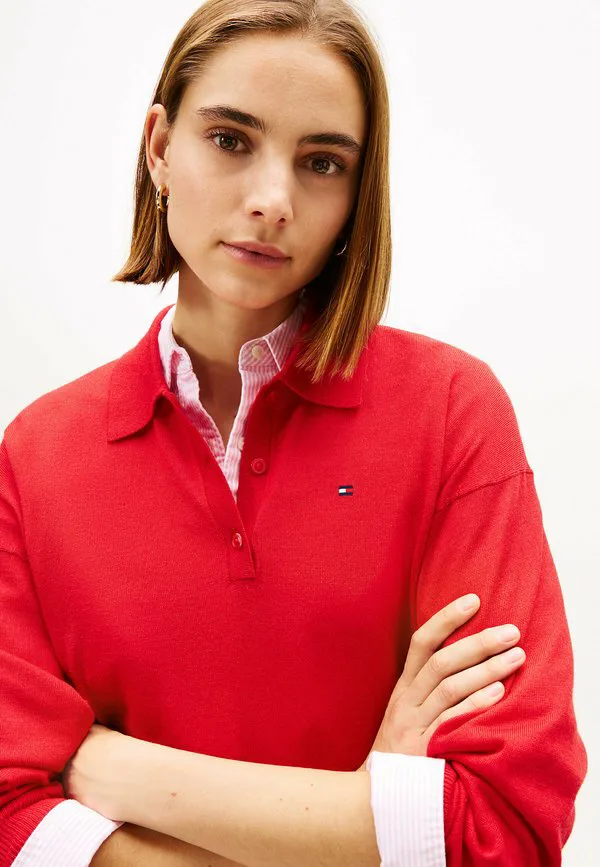 Вышивка флага с джемпером Tommy Hilfiger, Red — фото 4