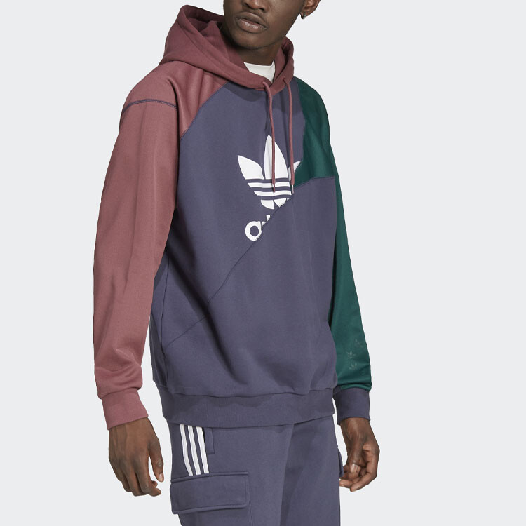 Толстовка мужская ADICOLOR темно-синяя Adidas Originals, темно-синий — фото 4