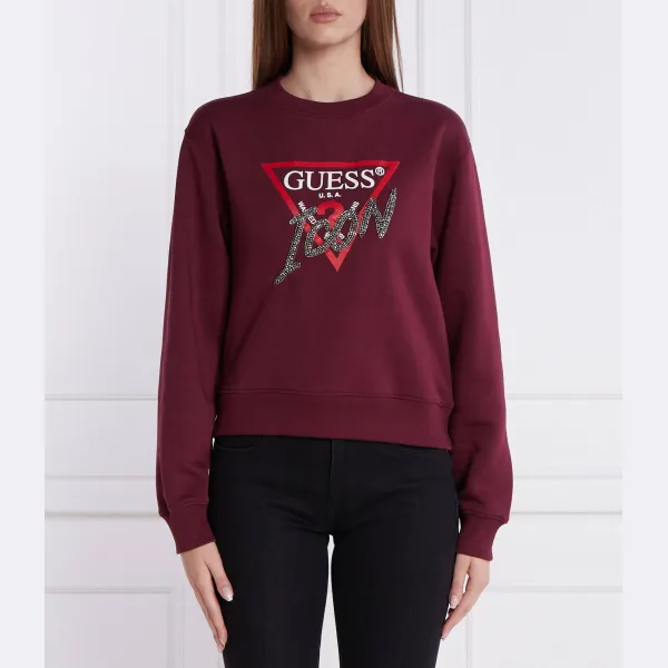 

Толстовка обычного кроя Guess, бургунди