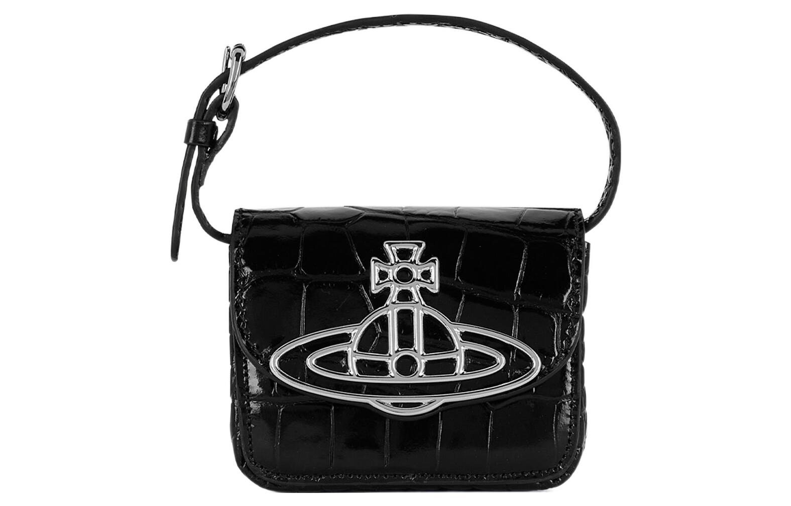 

Сумка мини Vivienne Westwood из кожи коровы Линда черная женская