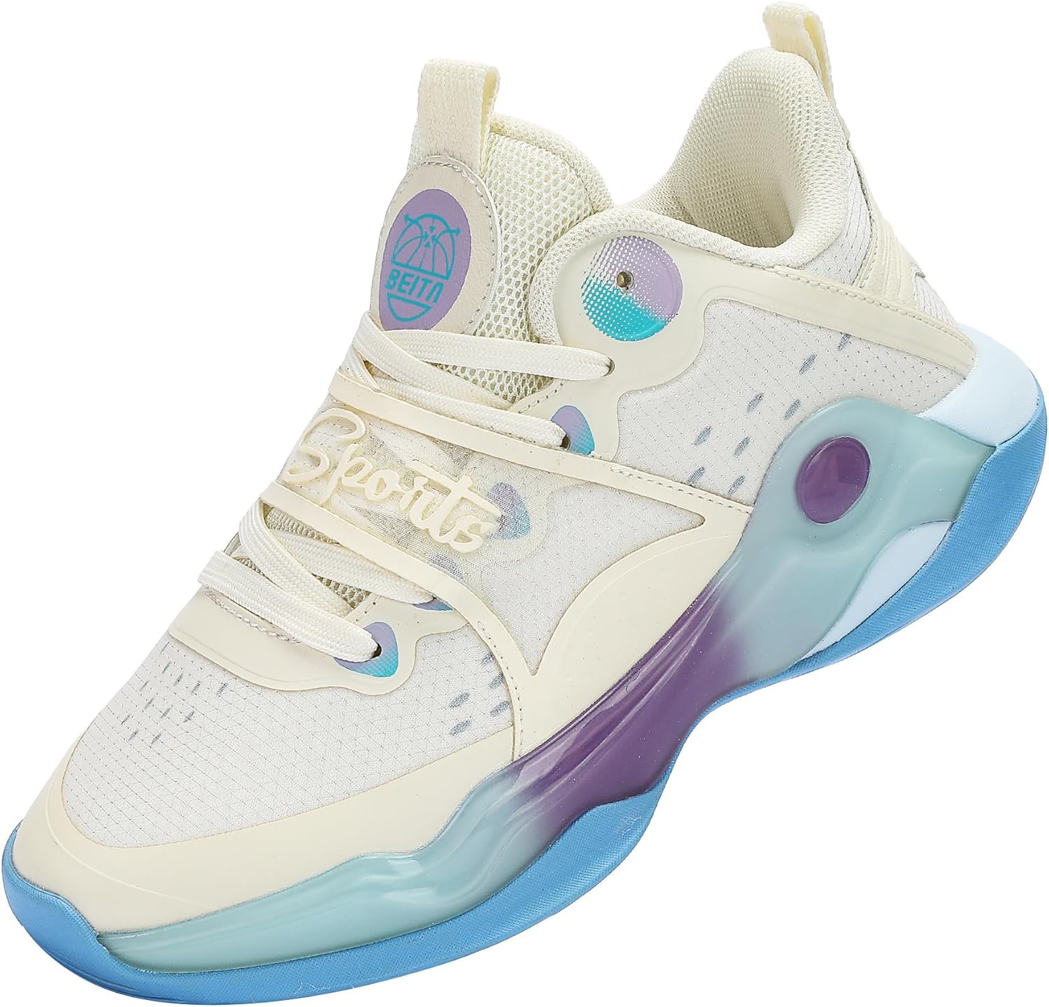 

Женские баскетбольные кроссовки BEITA Спортивная обувь Модные кеды Нескользящие Износостойкие, бежевый