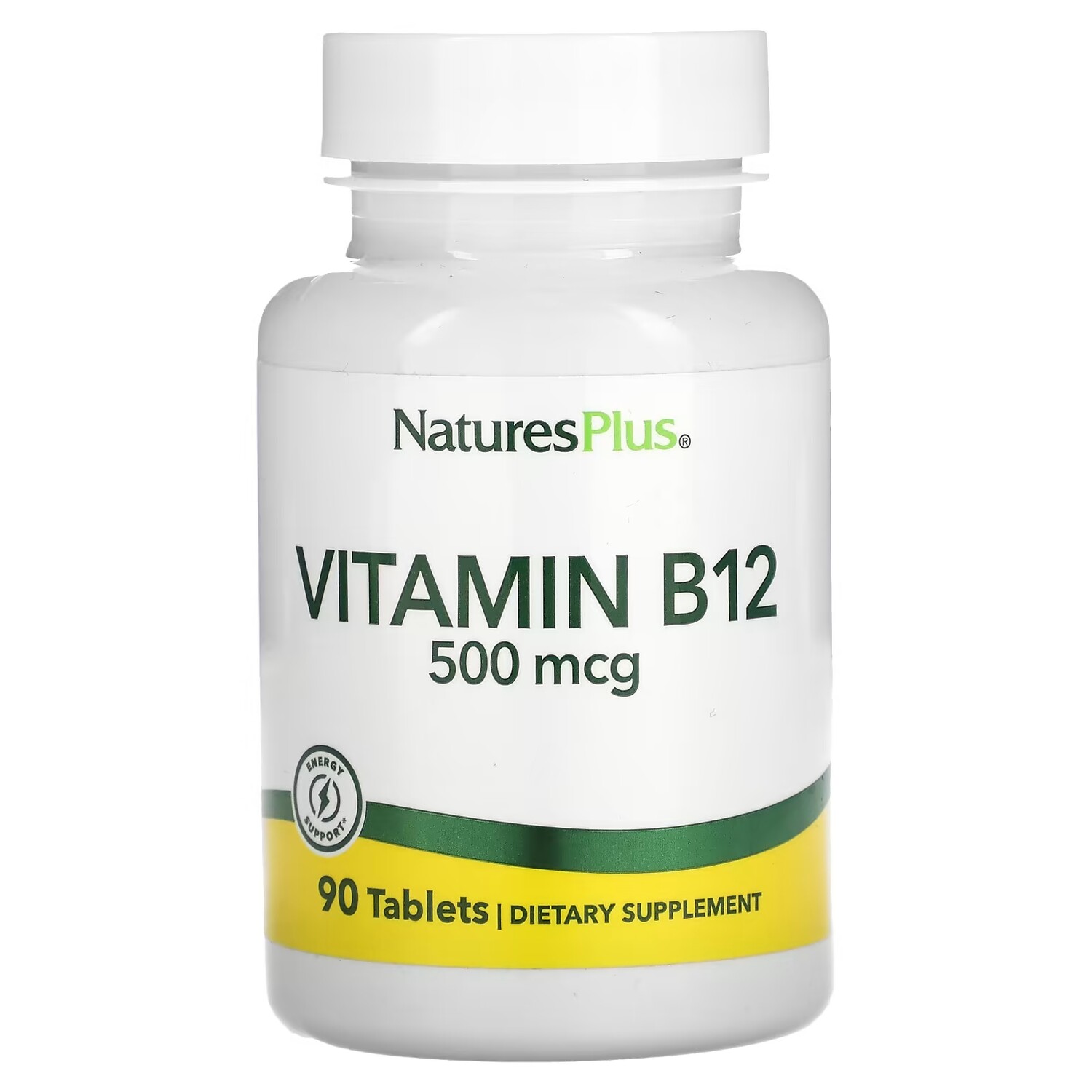 

Биологически активная добавка NaturesPlus витамин B-12, 500 мкг., 90 таблеток