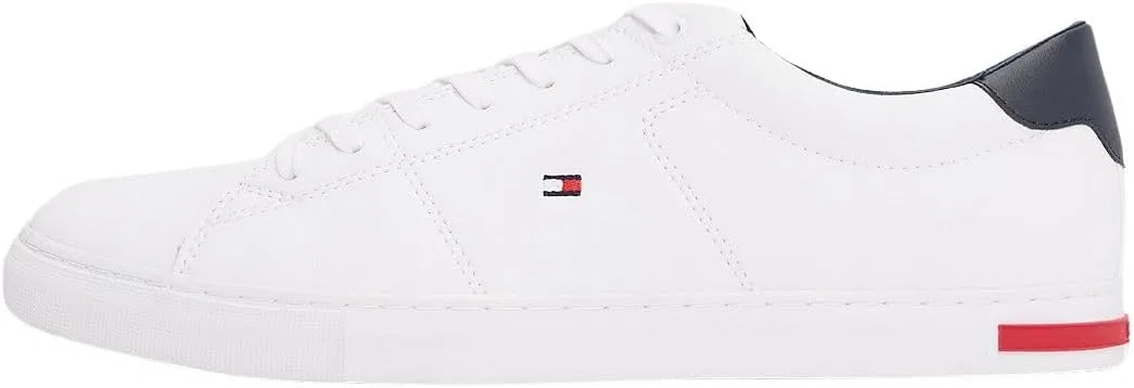Мужские вулканизированные кроссовки Tommy Hilfiger Essential с кожаными деталями, White