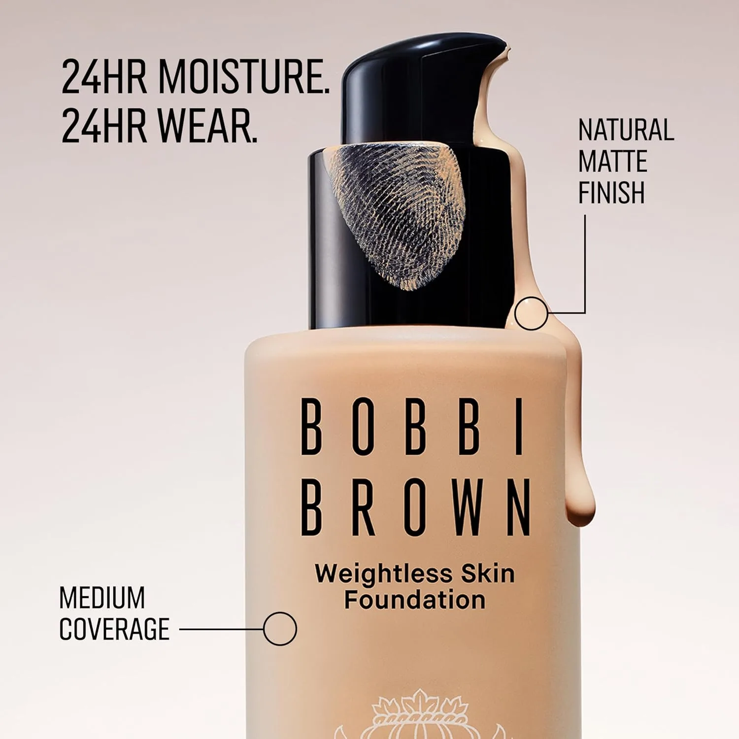 Тональный крем Bobbi Brown Weightless Skin Foundation SPF 15 | Контролирует жирность кожи, увлажняет в течение 24 часов, среднее покрытие | Естественный матовый финиш, 30 мл, 15 Warm Sand (Light beige with yellow undertones; for light skin) — фото 4
