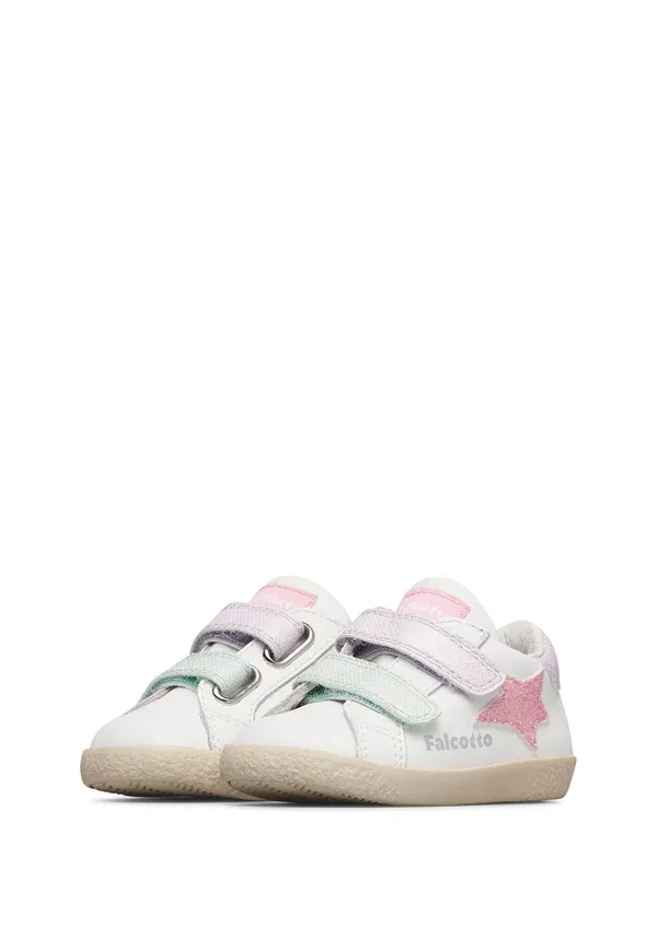 Пинетки Alnoite 2 vl baby shoes Falcotto, бело-розовый — фото 2