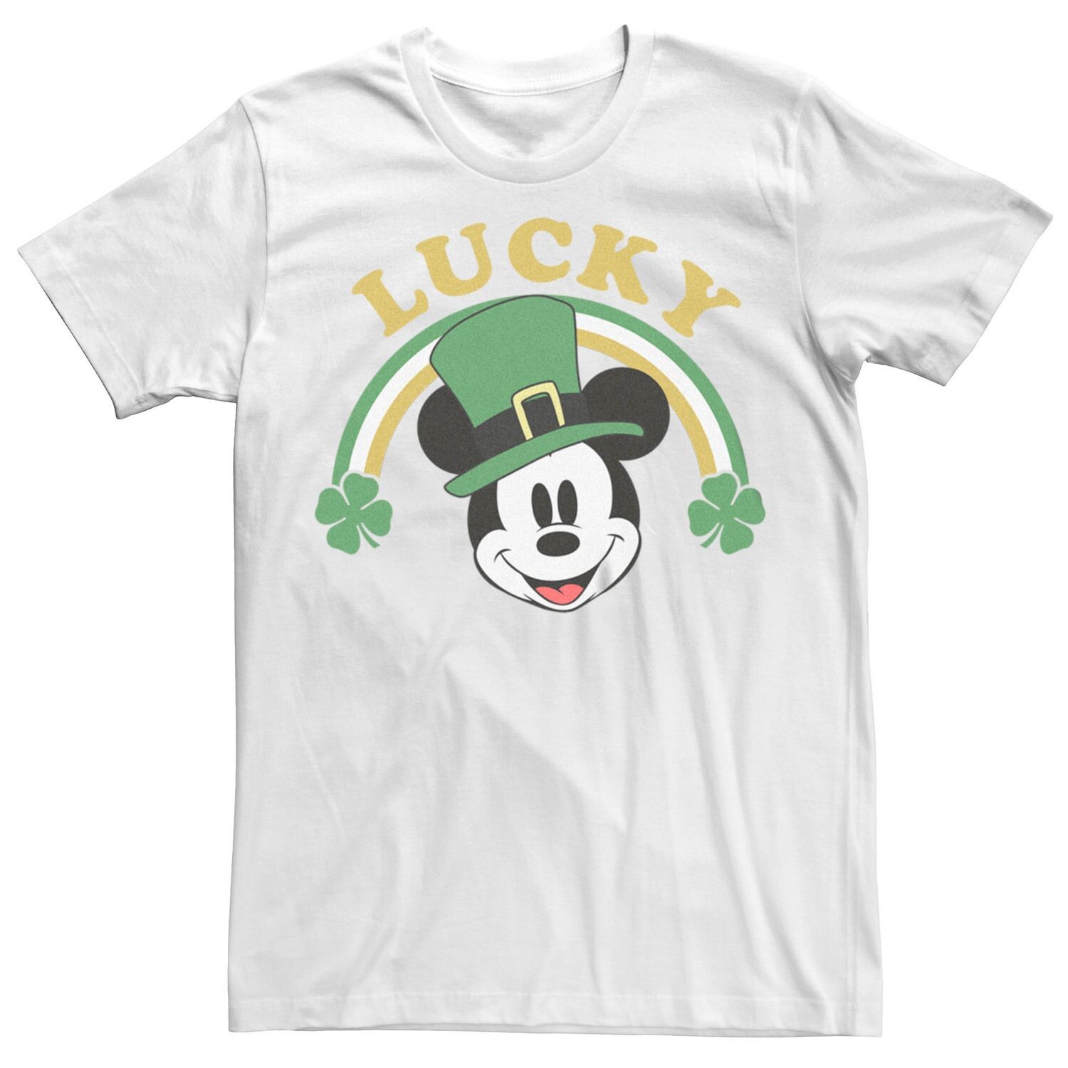 

Мужская футболка Disney's Mickey & Friends с рисунком Lucky Mickey ко Дню Святого Патрика Licensed Character