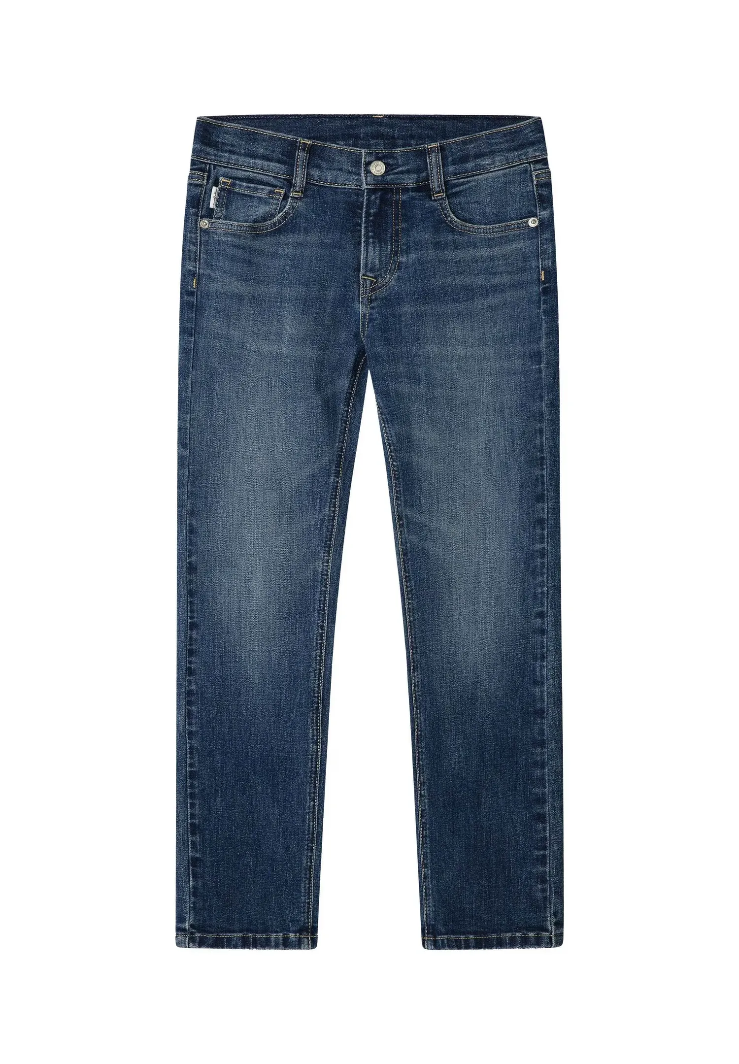 Прямые джинсы Cashed для мальчика Pepe Jeans, индиго синий — фото 4