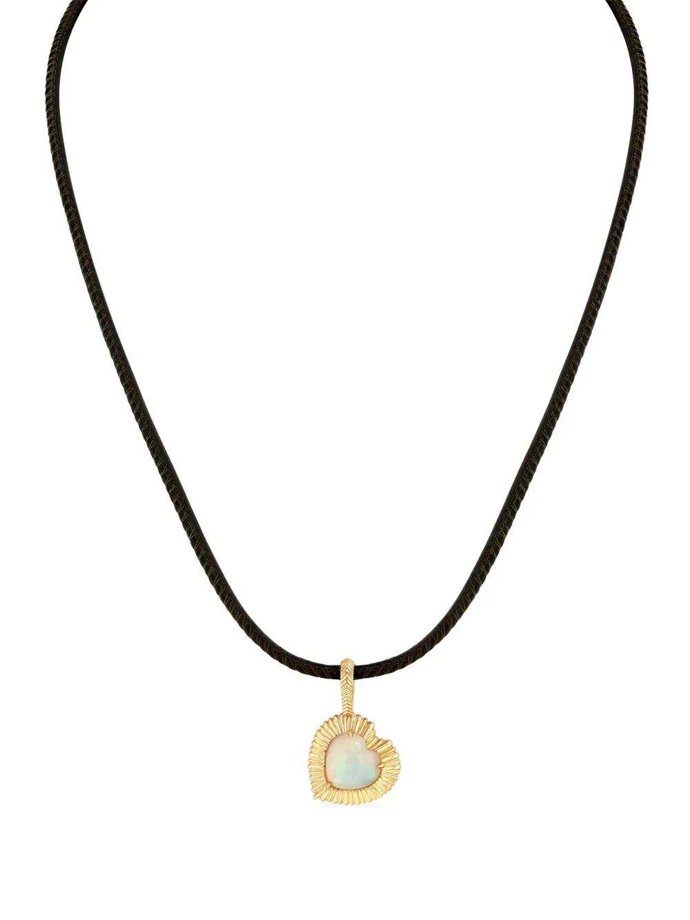 

Колье Heart из желтого золота с опалом Lizzie Mandler Fine Jewelry, золотой