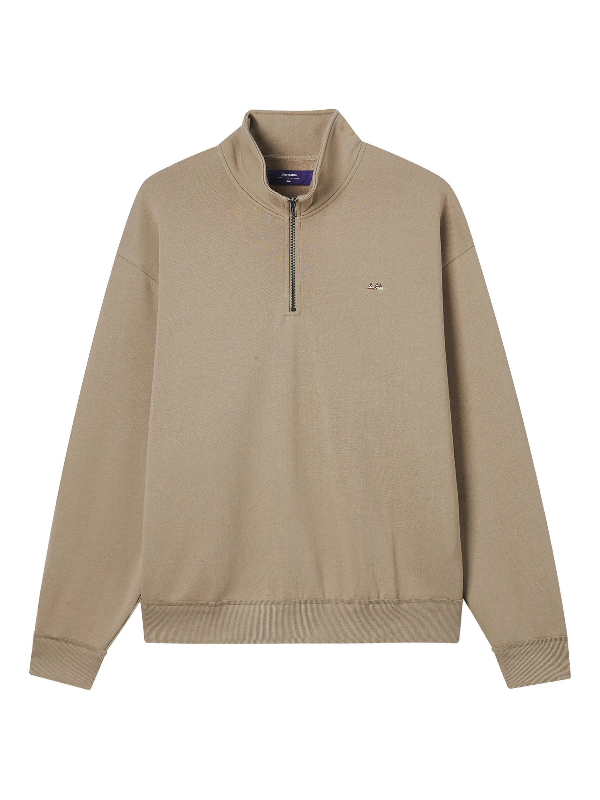 

Свитер с высоким воротником на молнии Aftermaths, бежевый