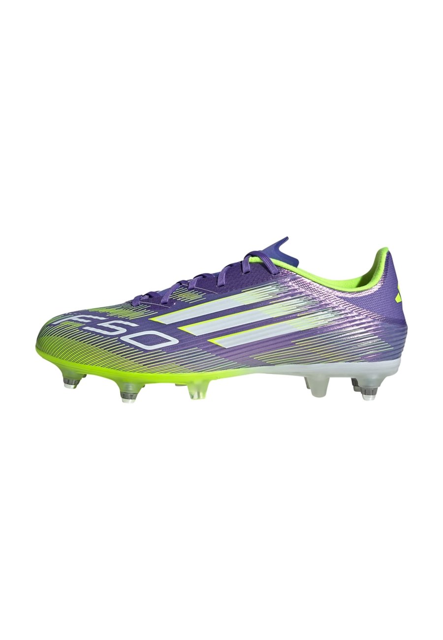 

Кроссовки Adidas Performance F50 LEAGUE SOFT GROUND FOOTBALL BOOTS, Purple Rush Ftwr White Lucid Lemon/Purple