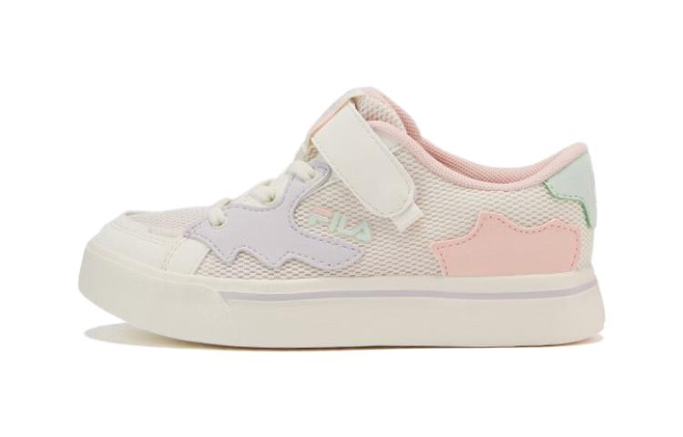 

FILA KIDS Непромокаемые низкие детские скейтерские кроссовки Milk White Tin Salt Pink для детей 3-7 лет
